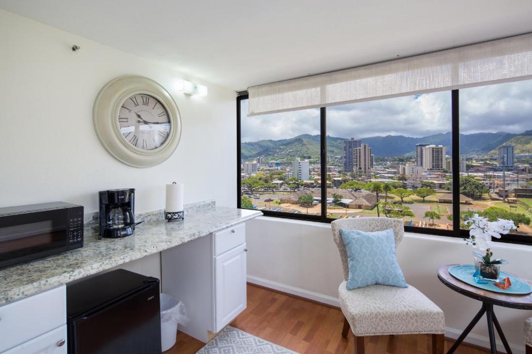 Modern Waikiki Sleek Studio Honolulu Buitenkant foto